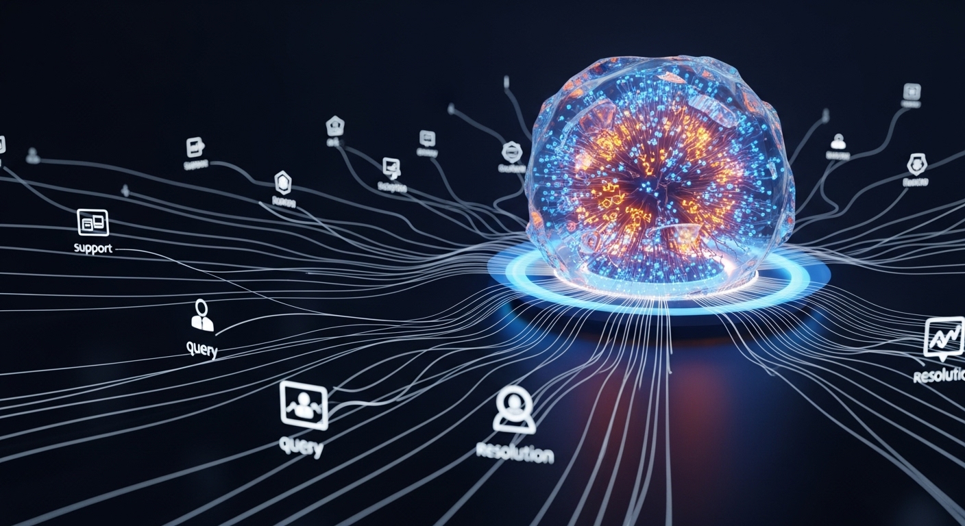 Abstract 3D animation of a neural network or data streams