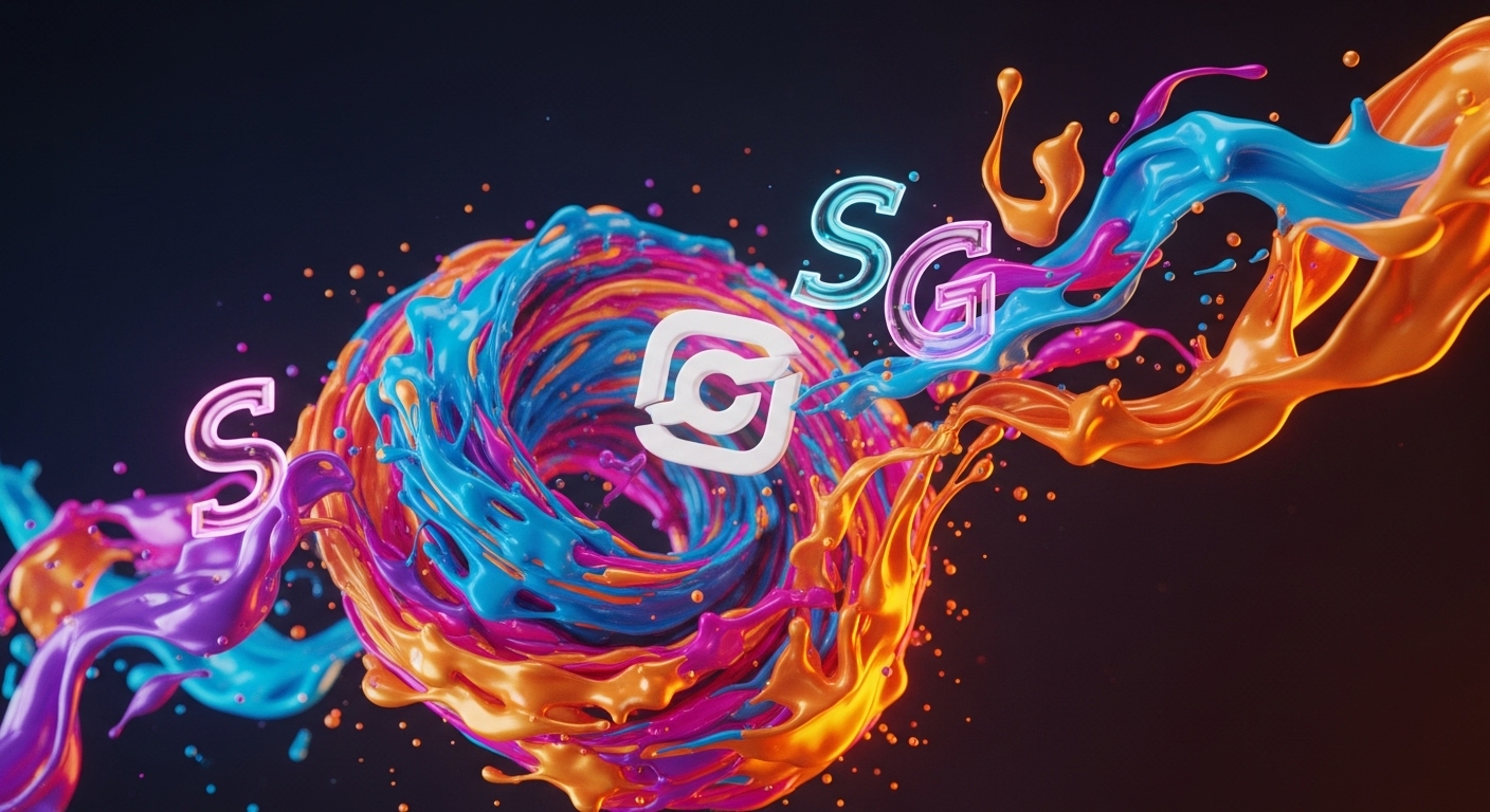 Abstract branding motion graphics