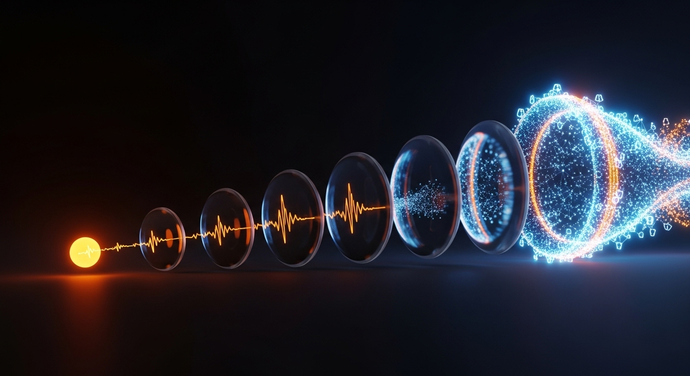Dynamic animation of data points and graphs trending upwards